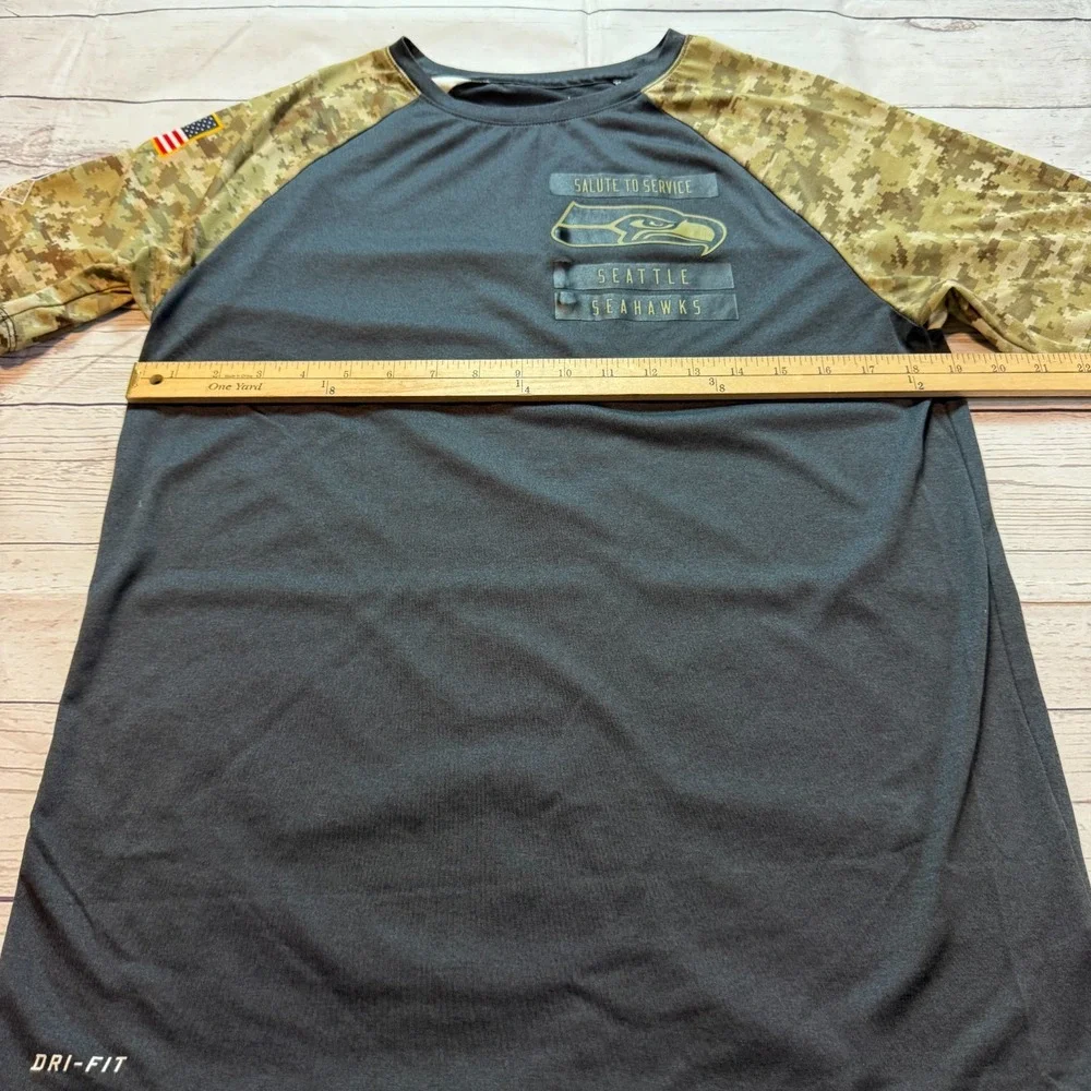 Nike‎ Seattle Seahawks NFL Salute to Service On Field Shirt Men's Size Medium
